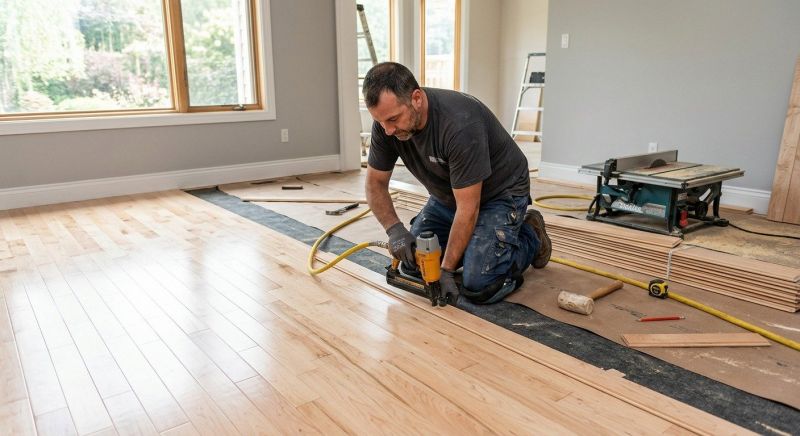 Hickory Floor Installation in Austin, TX